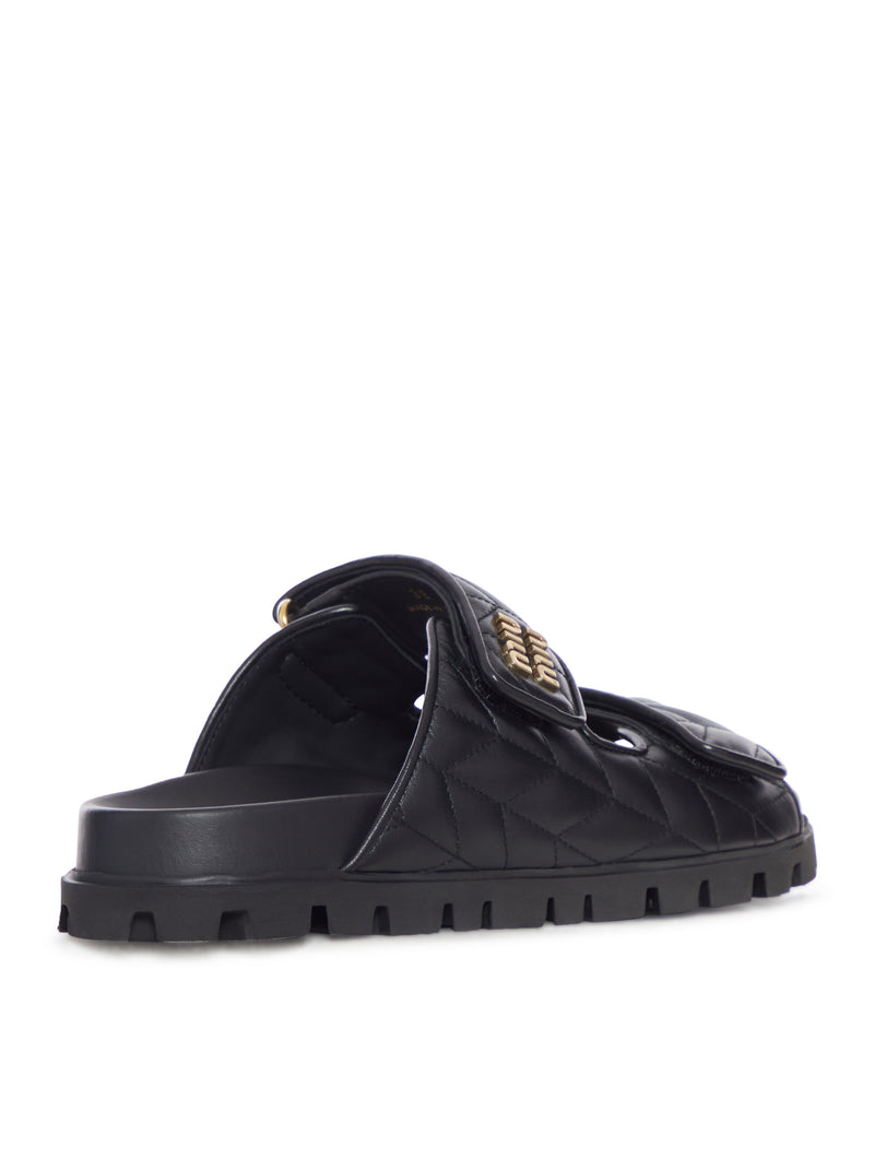 Miu Miu Women Nappa Matelassé Sandals