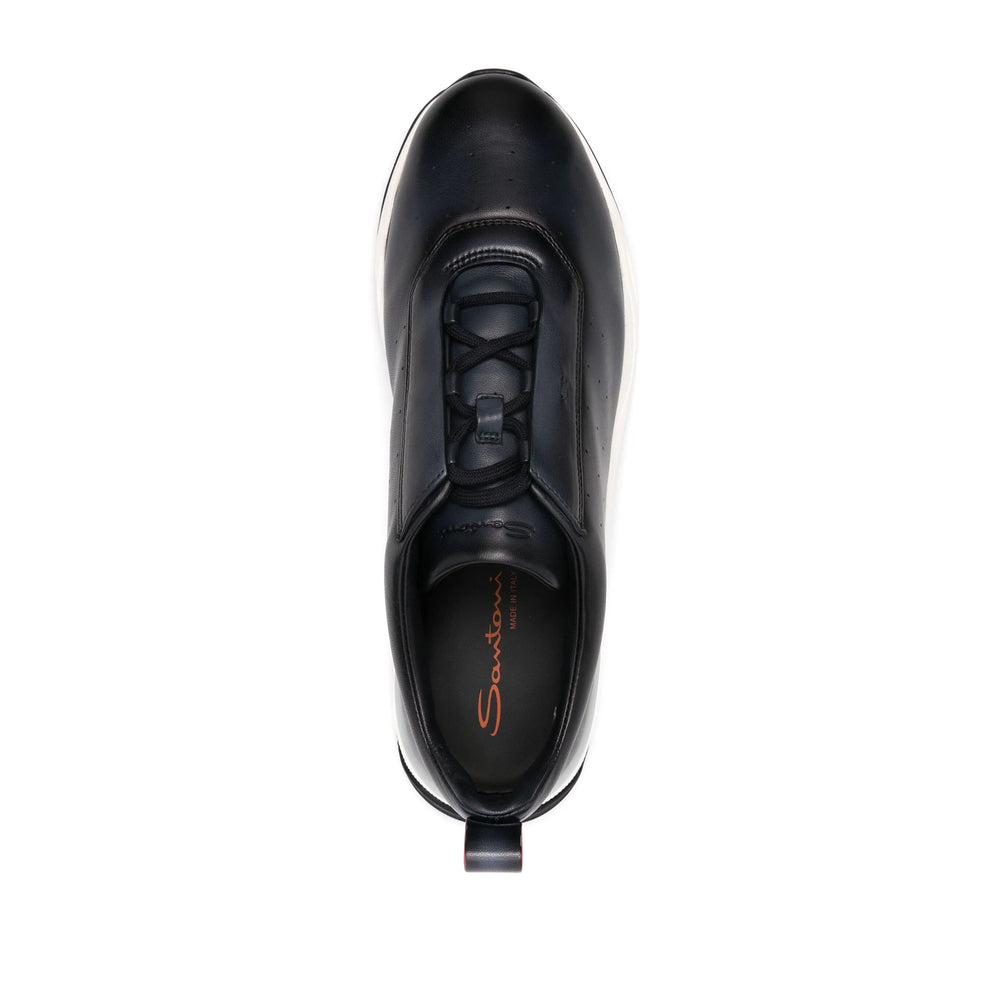 Santoni Blue Trainers - Low-Tops Men