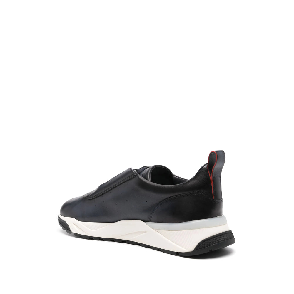 Santoni Blue Trainers - Low-Tops Men