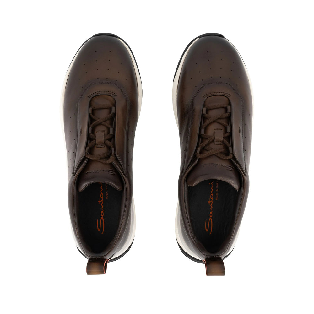 Santoni Brown Trainers - Low-Tops Men