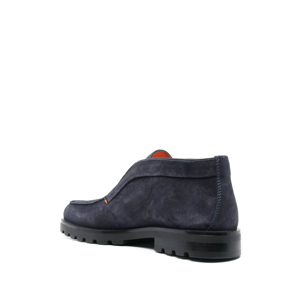 Santoni Blue Boots Men