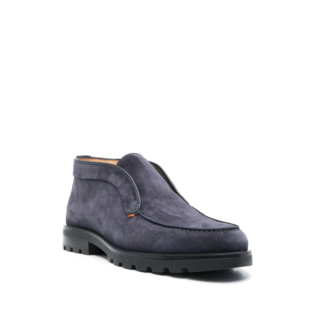 Santoni Blue Boots Men