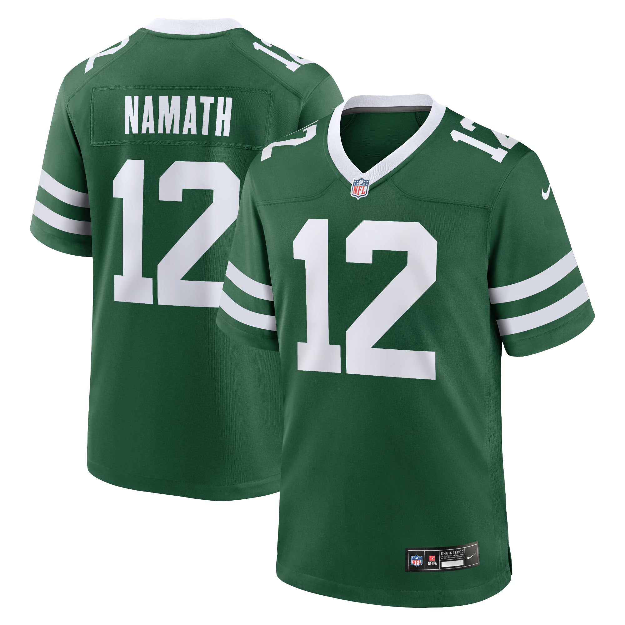 New York Jets Joe Namath Legacy Green Game Jersey