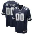 Dallas Cowboys Navy Custom Game Jersey