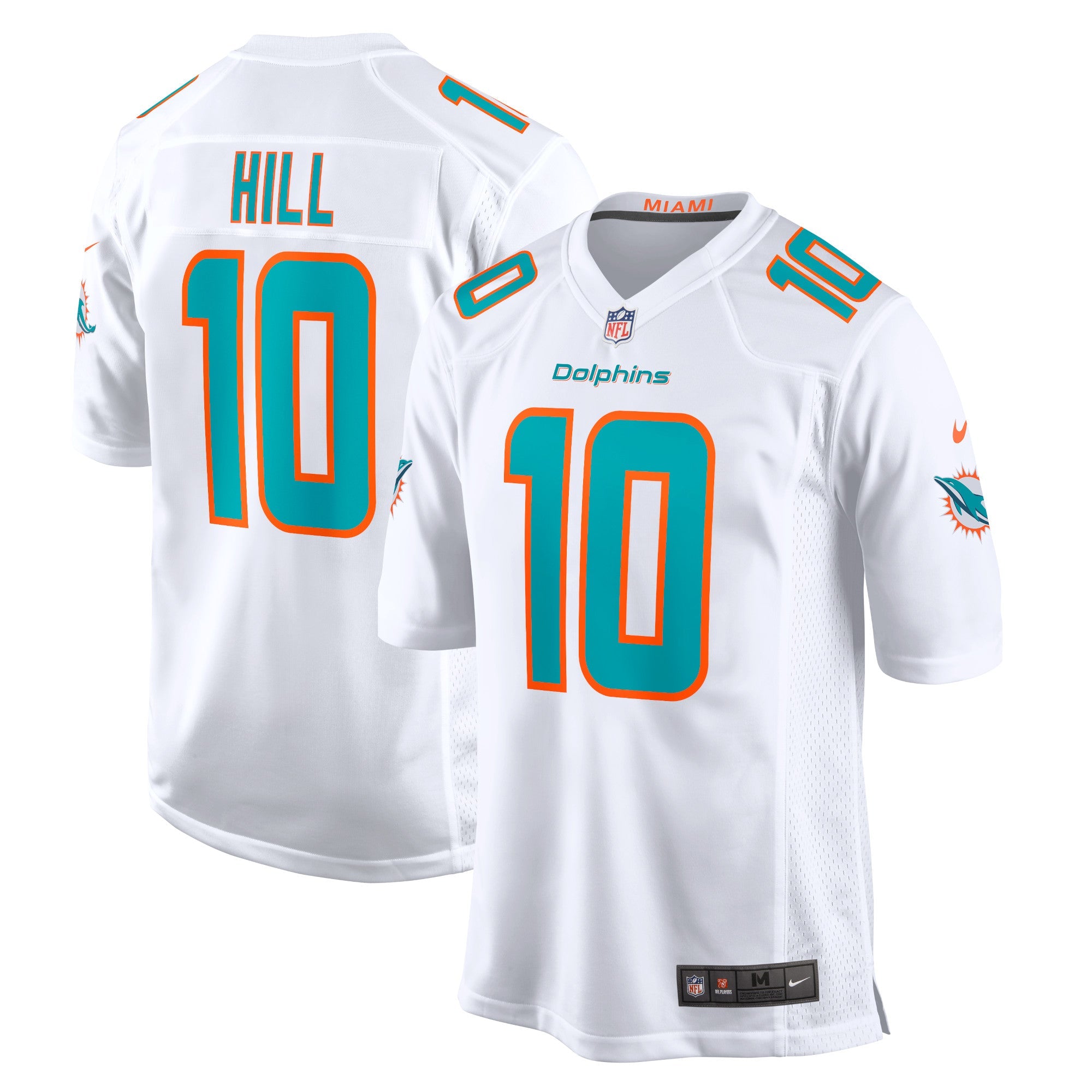 Miami Dolphins Tyreek Hill White Game Jersey