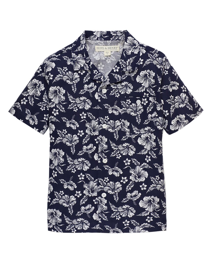 Hope & Henry Short Sleeve Camp Shirt