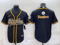 Men's Pittsburgh Steelers Black Fashion Jersey1