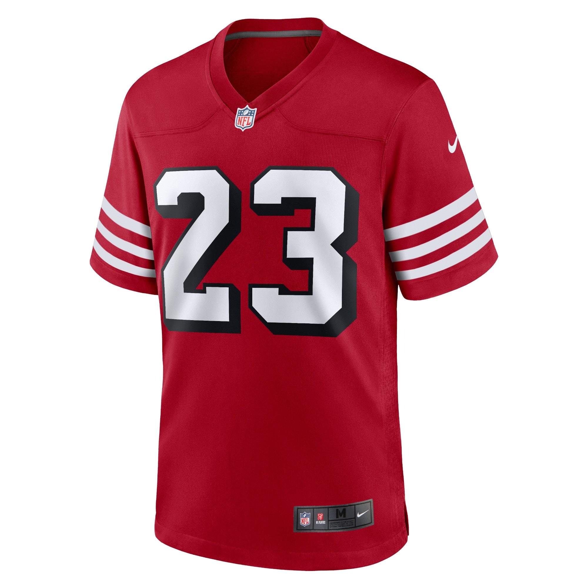 San Francisco 49ers Christian McCaffrey Scarlet Alternate Game Player Jersey