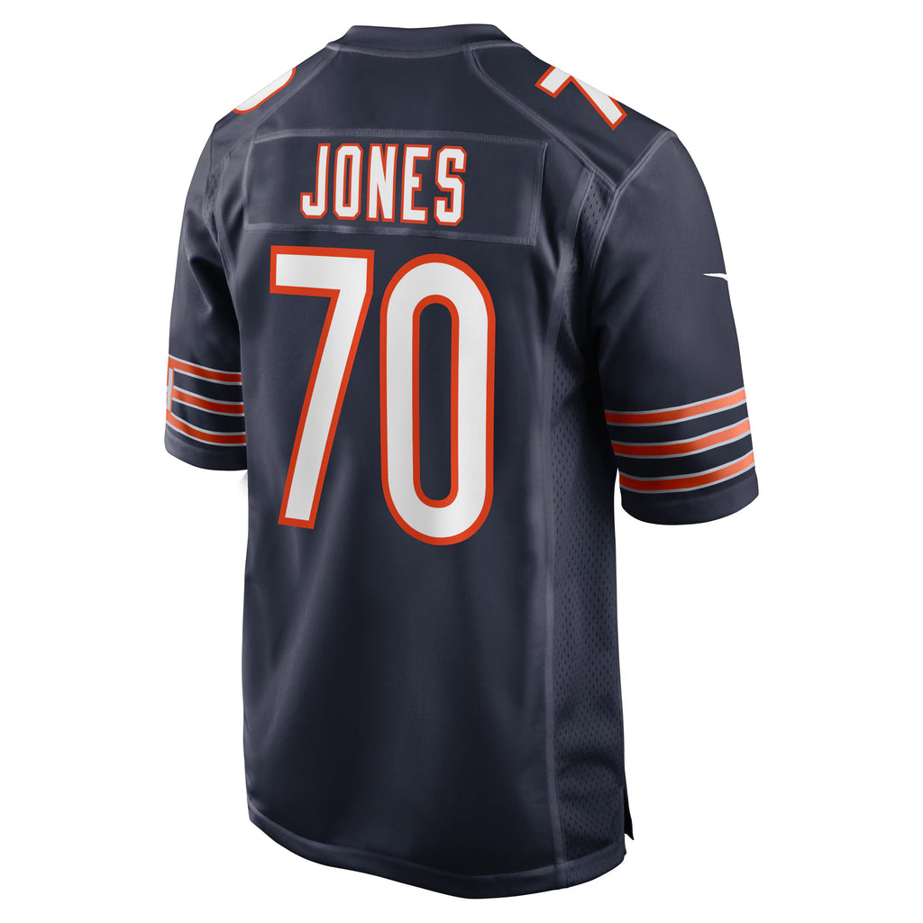 Chicago Bears Braxton Jones Navy Game Player Jersey