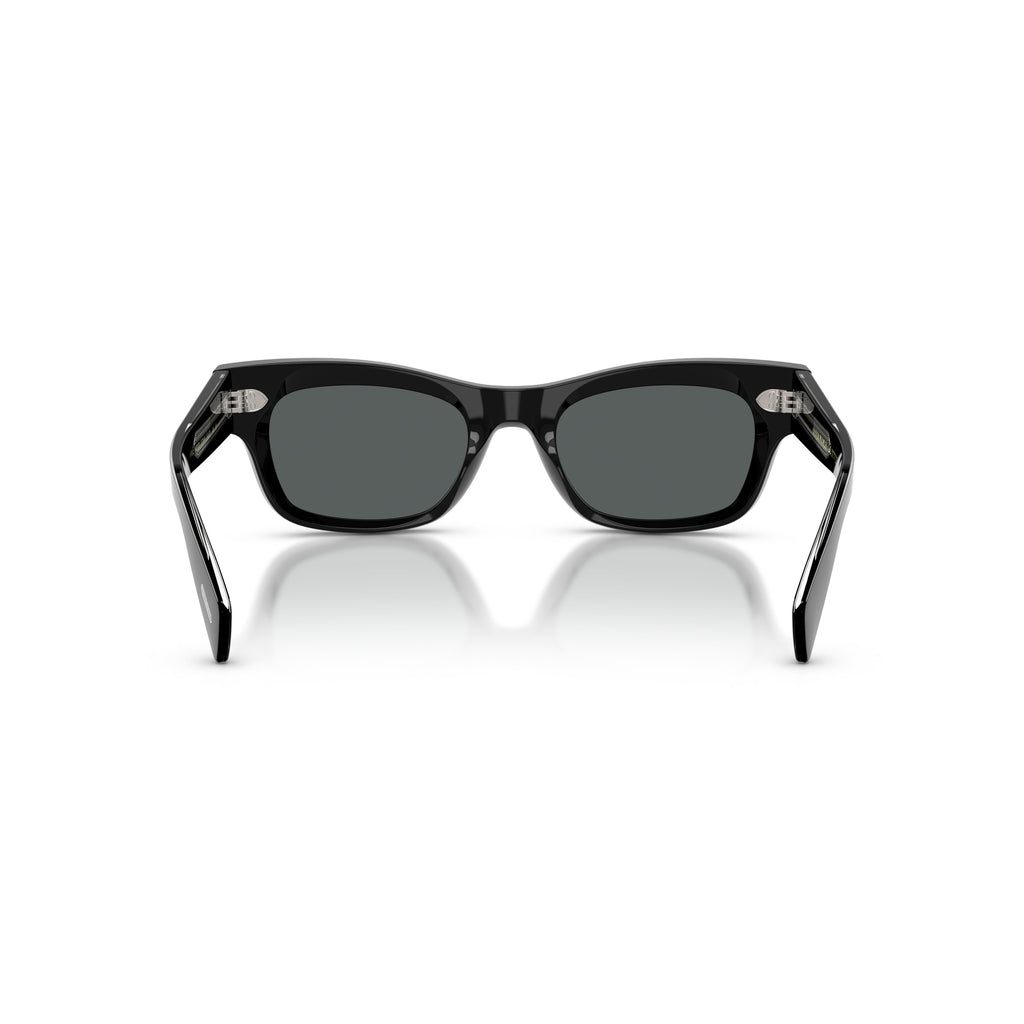 Bold Rectangular Acetate Sunglasses With Metallic Accents