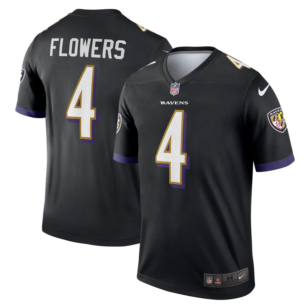 Baltimore Ravens Zay Flowers Black Legend Player Performance Top