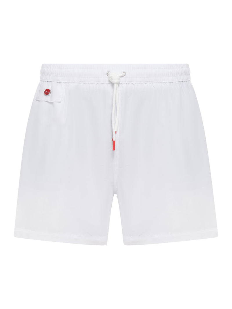 Kiton Men Short Swimsuit In Lightweight Technical Fabric