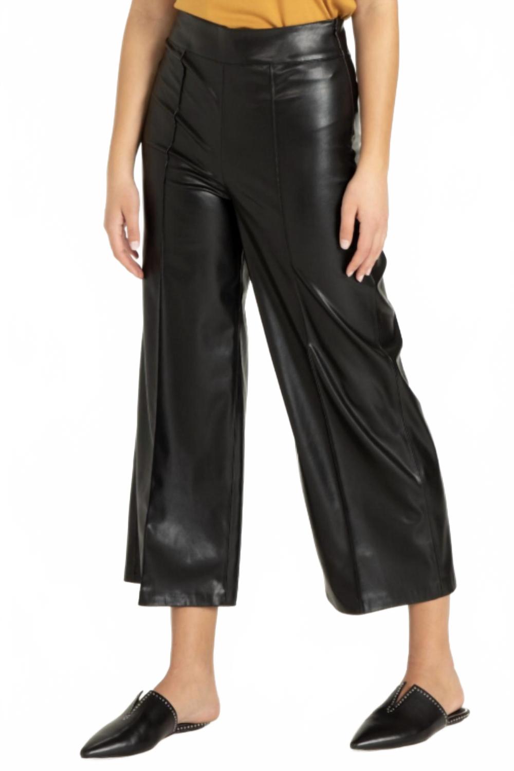 Sparkle Wide Leg Pants In Black