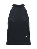 Balmain Women Sleeveless Wool Crewneck Top
