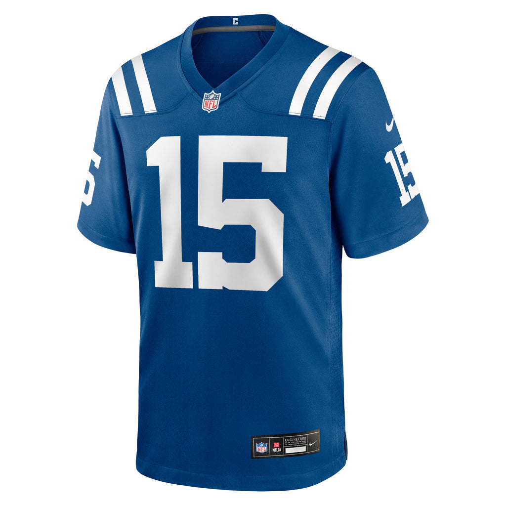 Indianapolis Colts Riley Leonard Royal Team Game Jersey