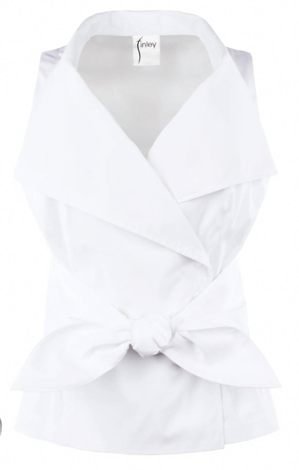 Harold Sleeveless Shirt In White