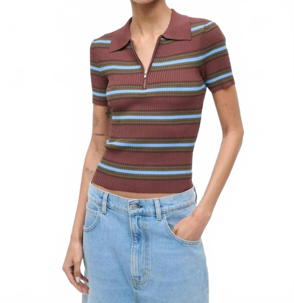 Ren Top In Redondo Stripe