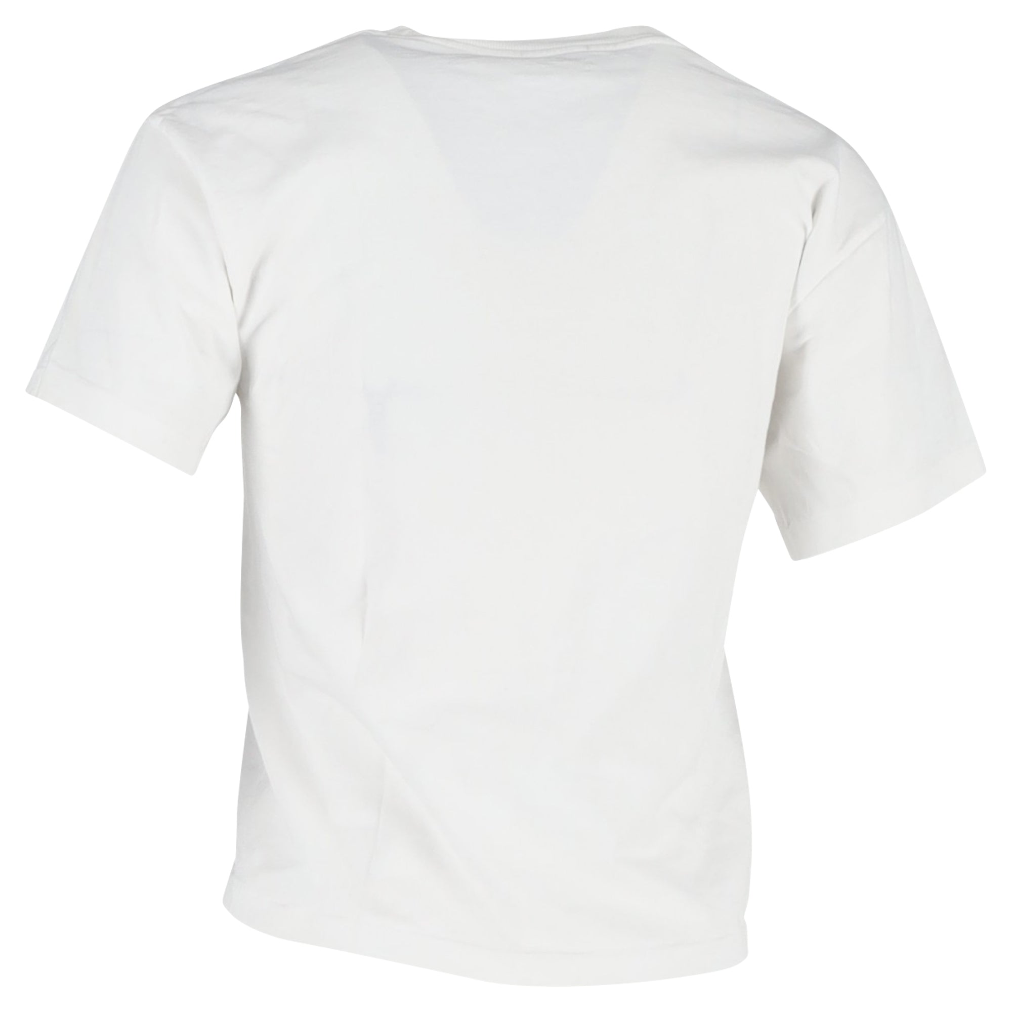 Re/Done Crewneck T-Shirt in White Cotton