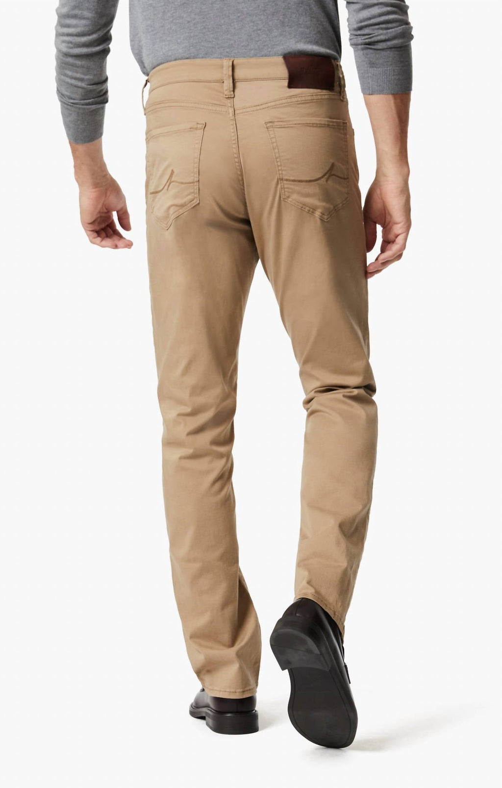 Charisma Relaxed Straight Leg Pants In Khaki Twill