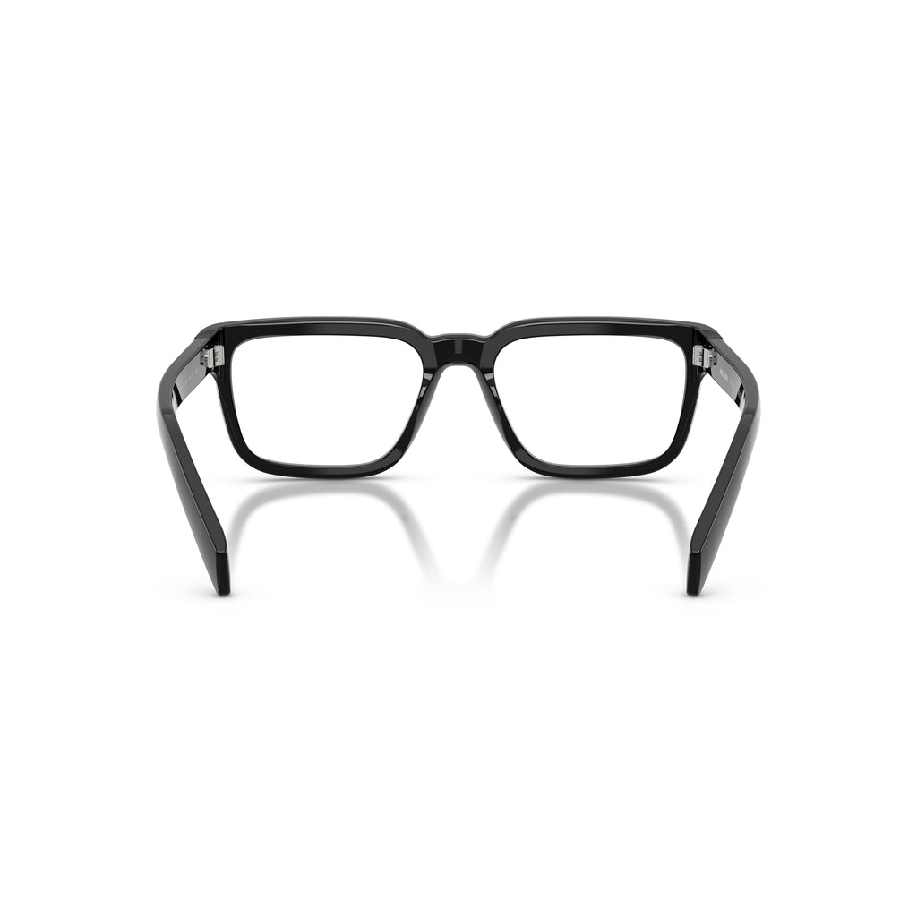 Rectangular Frame Sunglasses With Glossy Black Acetate Finish