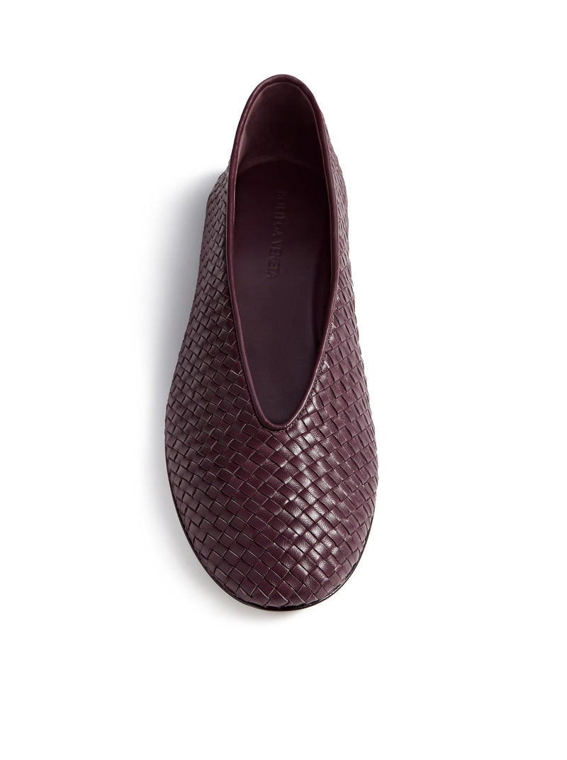 Bottega Veneta Women Pink Leather Ballerinas