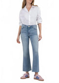 Kelsey High Rise Ankle Flare Jeans In Honest