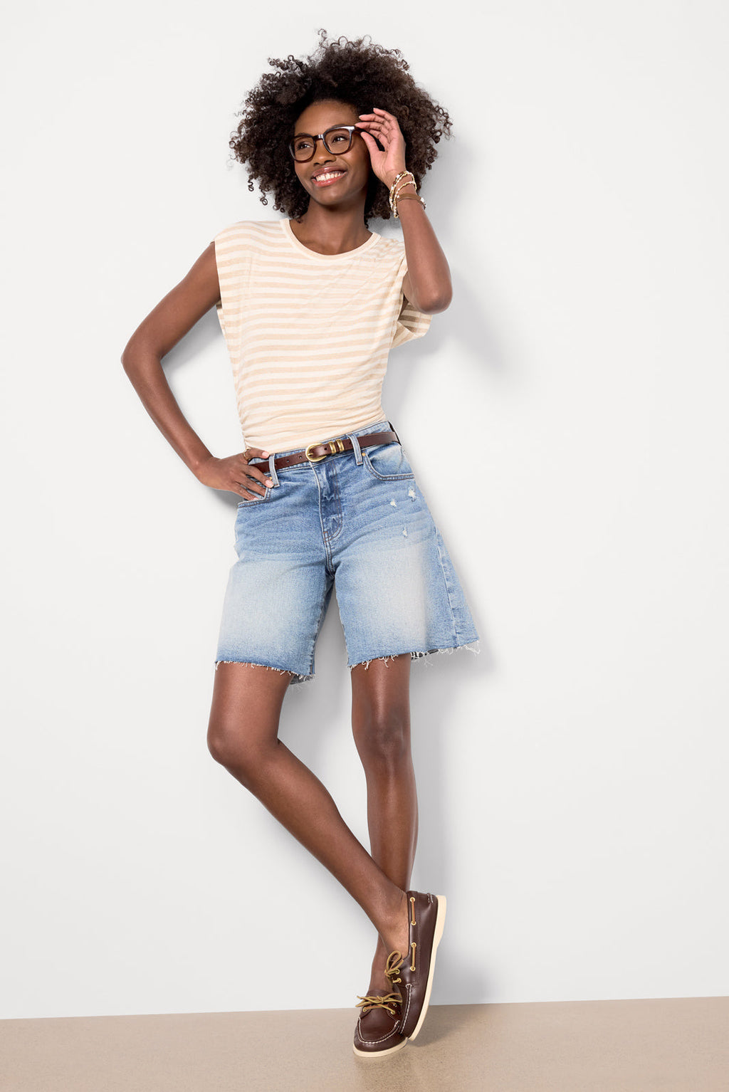 Women's Joni Stripe Crew Neck Top