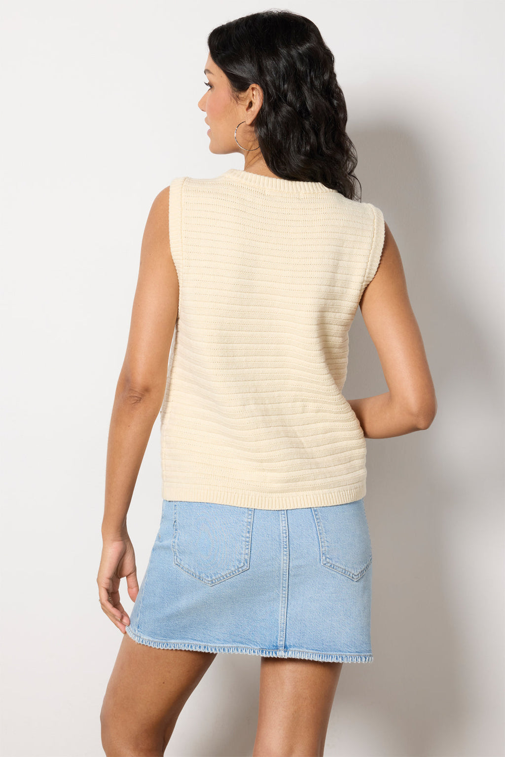 Women's Textured Sweater Vest