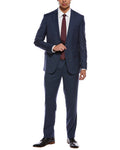 Zanetti 2pc Wool Suit with Flat Front Pant