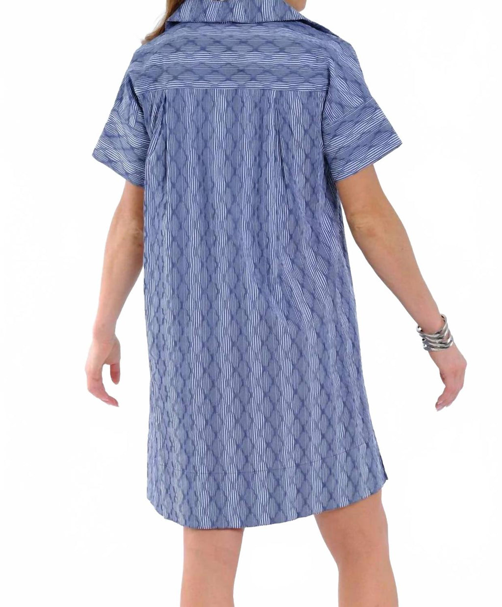 Savannah Mini Dress In Blue Diamond