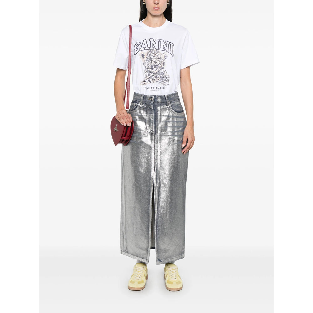 Ganni Grey Tops - T-Shirts & Jerseys Women
