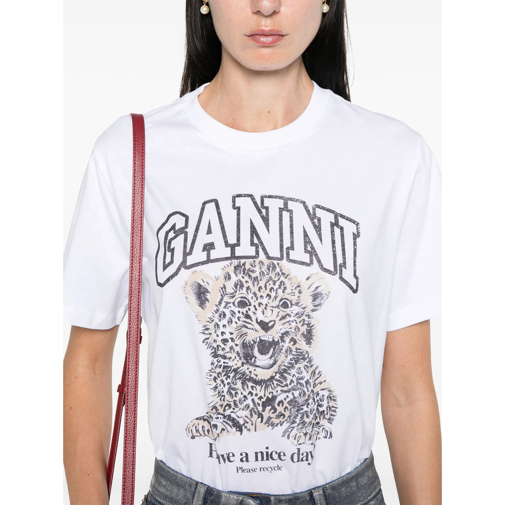 Ganni Grey Tops - T-Shirts & Jerseys Women