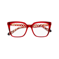 Brutal No.20 Oversized Square Frame Sunglasses with Checkered Temples