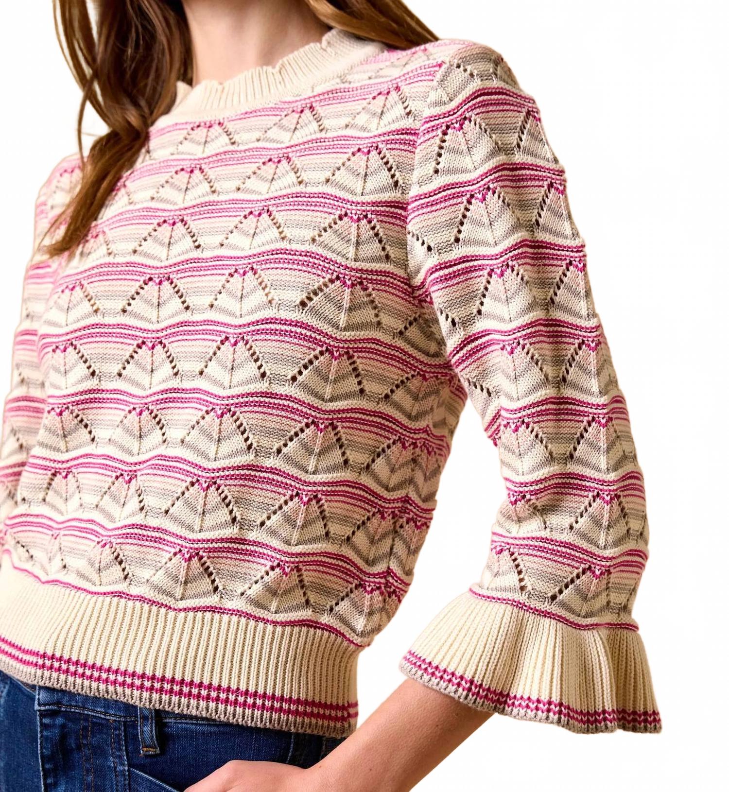 Women's Deedee Sweater In Ivory Multi