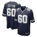 Dallas Cowboys Tyler Guyton Navy Player Game Jersey