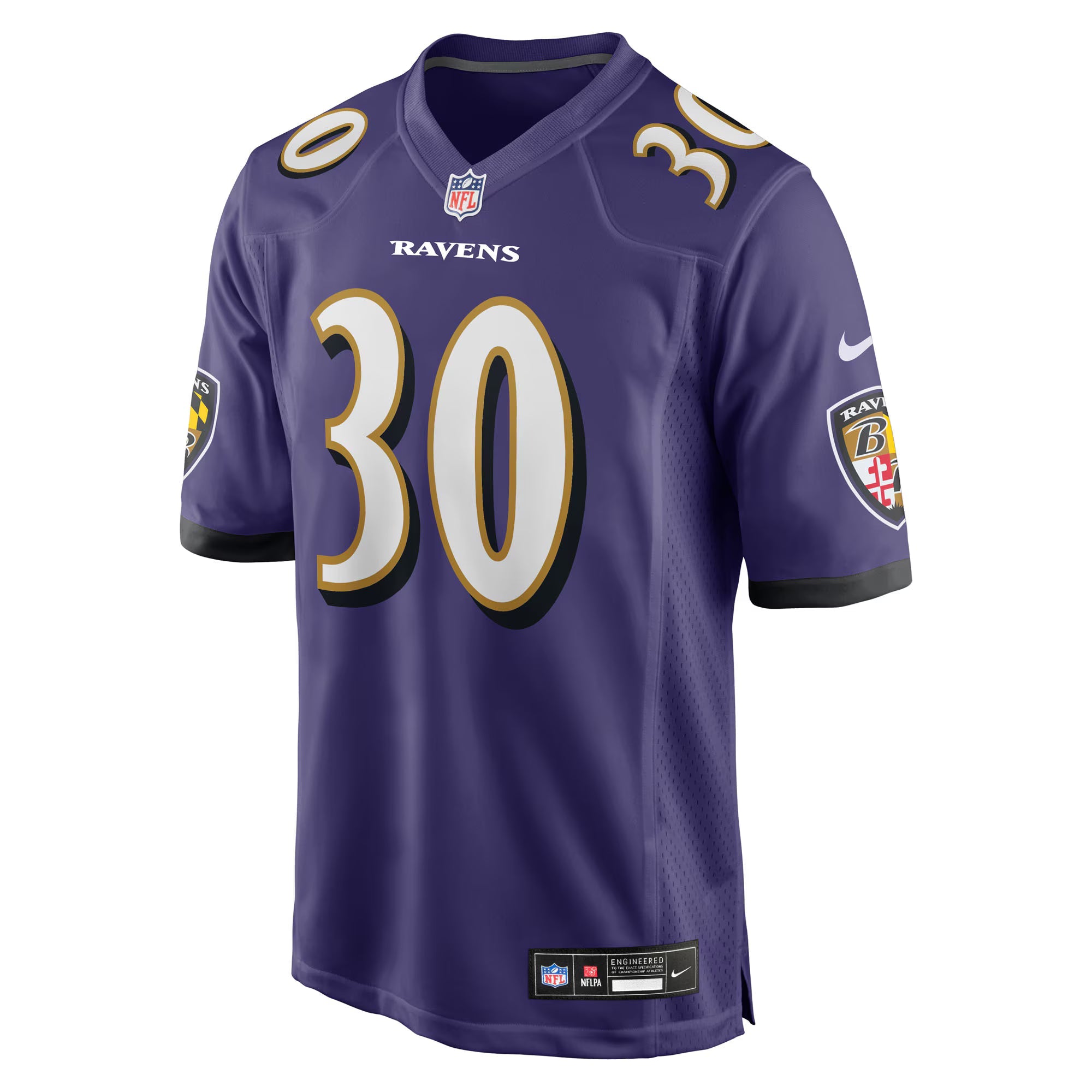 Baltimore Ravens Reuben Lowery III Purple Team Game Jersey