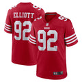 San Francisco 49ers Jordan Elliott Scarlet Team Game Jersey