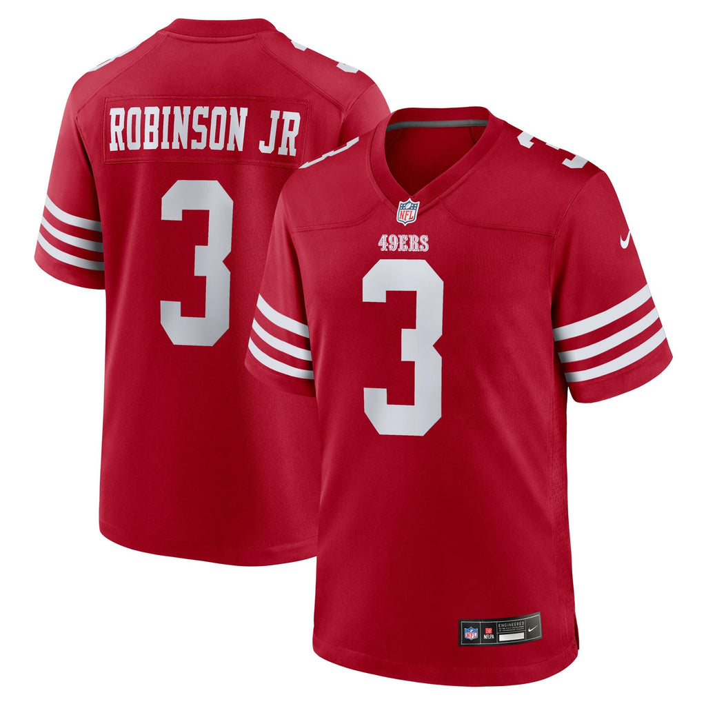 San Francisco 49ers Brian Robinson Jr. Scarlet Team Game Jersey