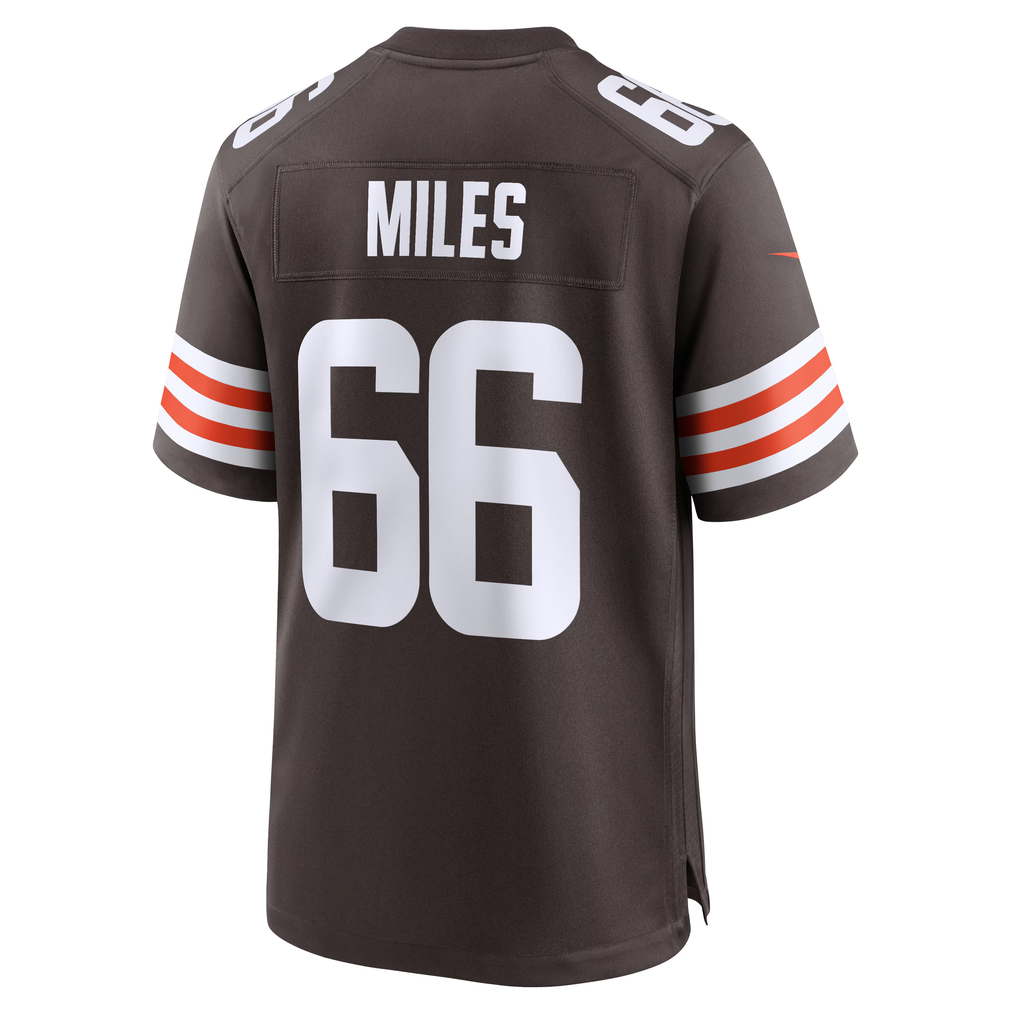 Cleveland Browns Joshua Miles Brown Team Game Jersey