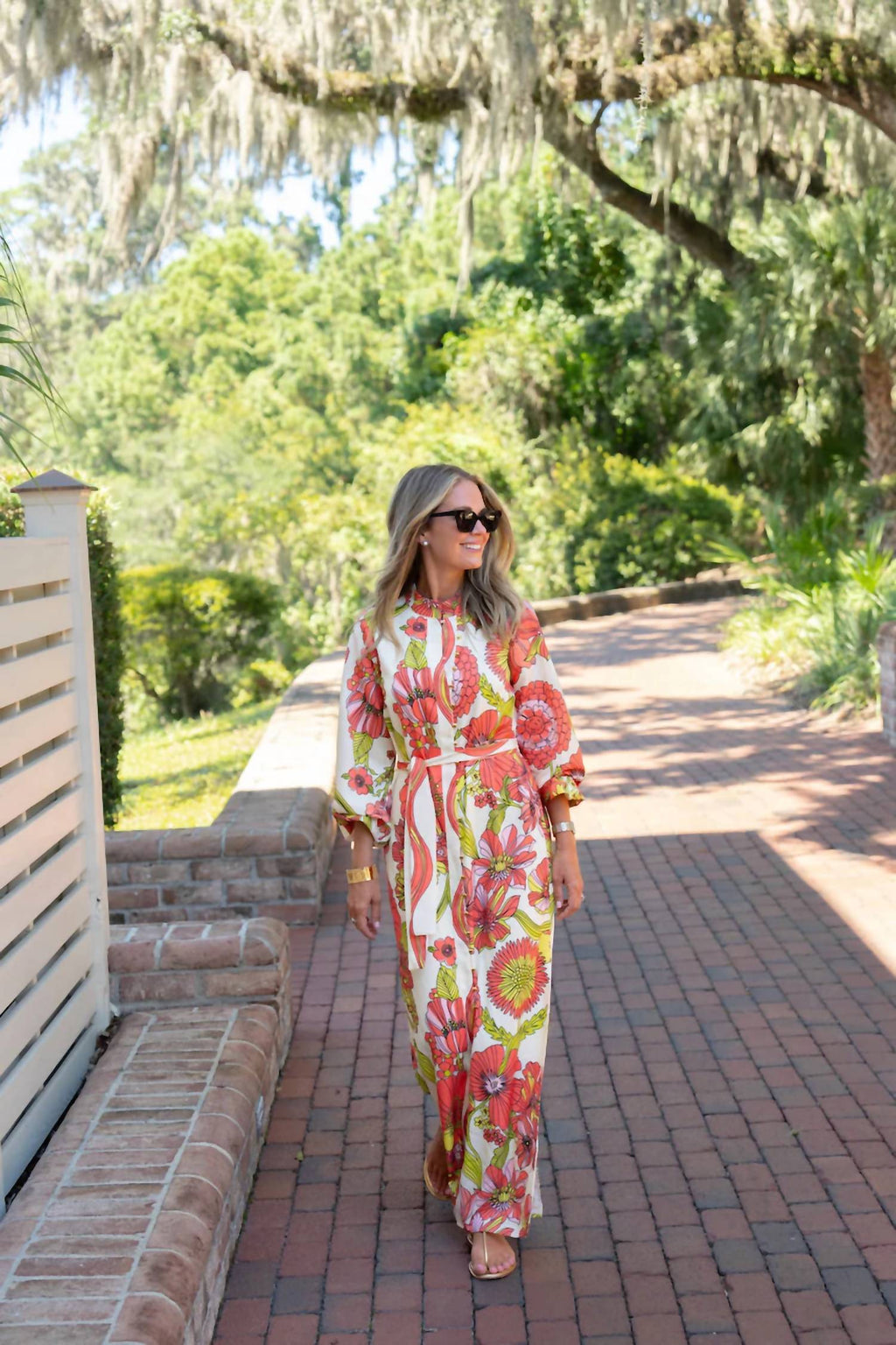 Aria Maxi Dress In Vintage Garden Floral