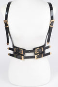 Plus Size Faux Leather Harness