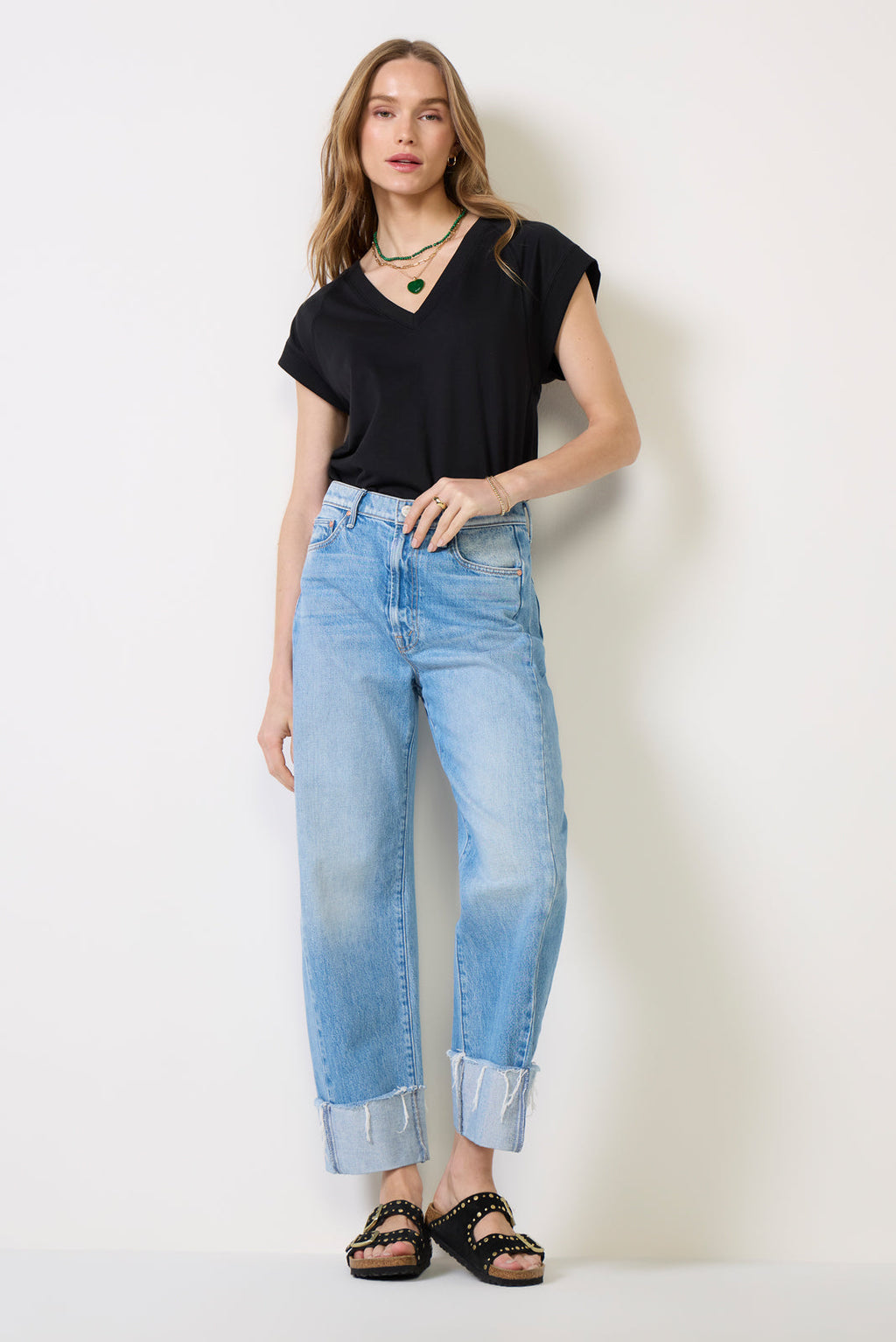Women's Nora V Neck Muscle T-Shirt