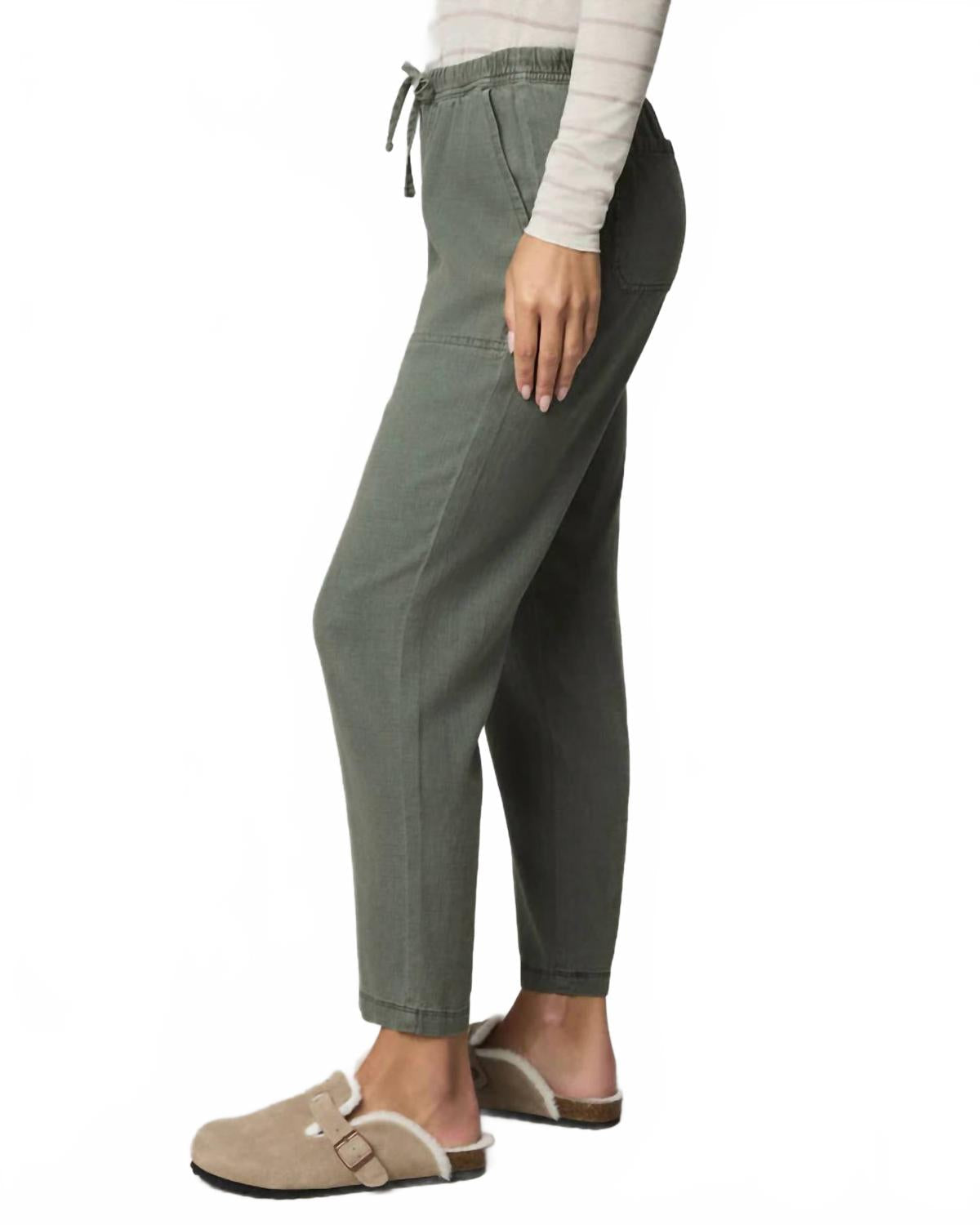 Women's Angie Straight Leg Pant In Vintage Olive Branch