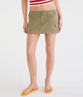 Aeropostale Twill Cargo Low-Rise Mini Skirt