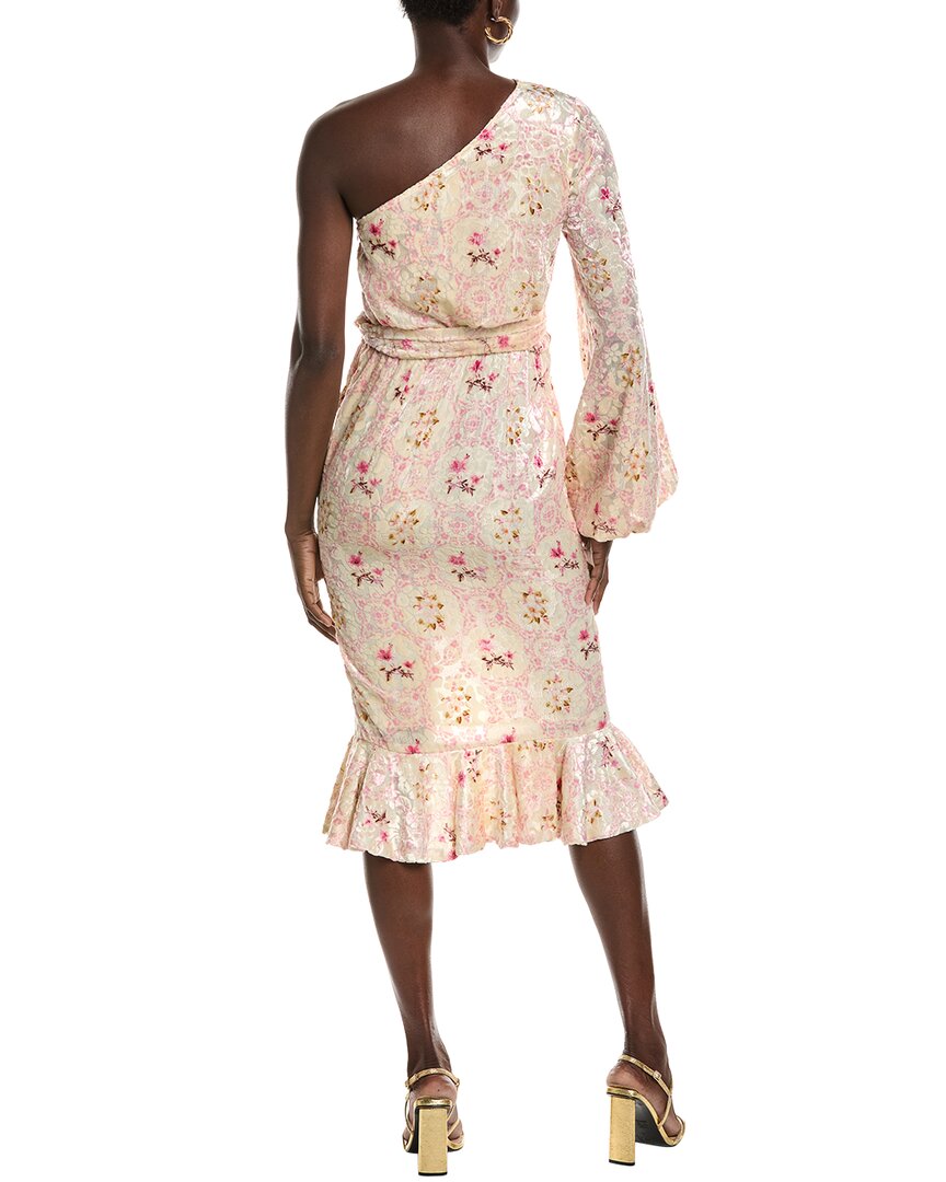 Hemant & Nandita One-Shoulder Midi Dress