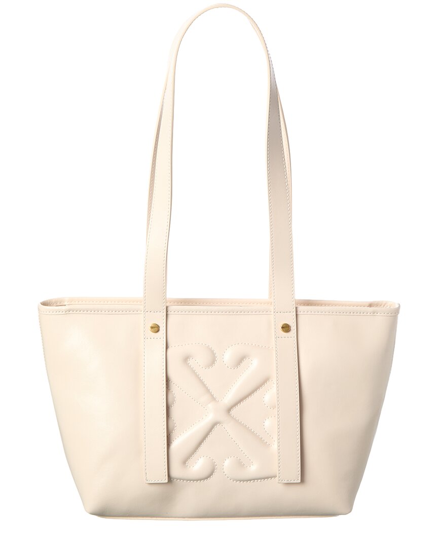 Off-White East West Small Leather Tote