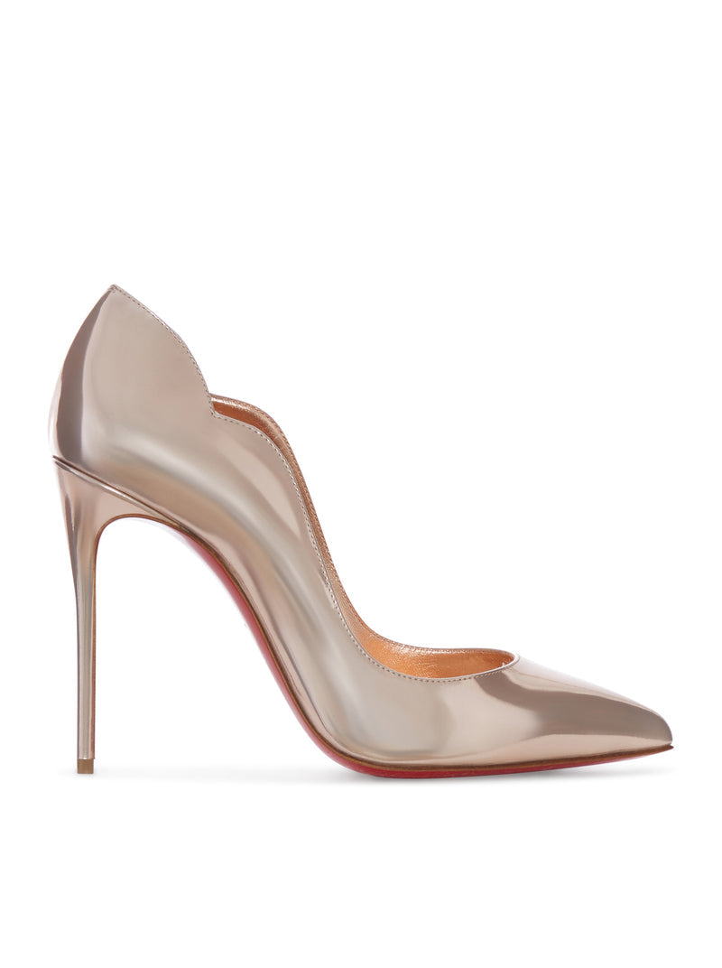 Christian Louboutin Women Nude Patent Leather Décolleté With Stiletto Heel