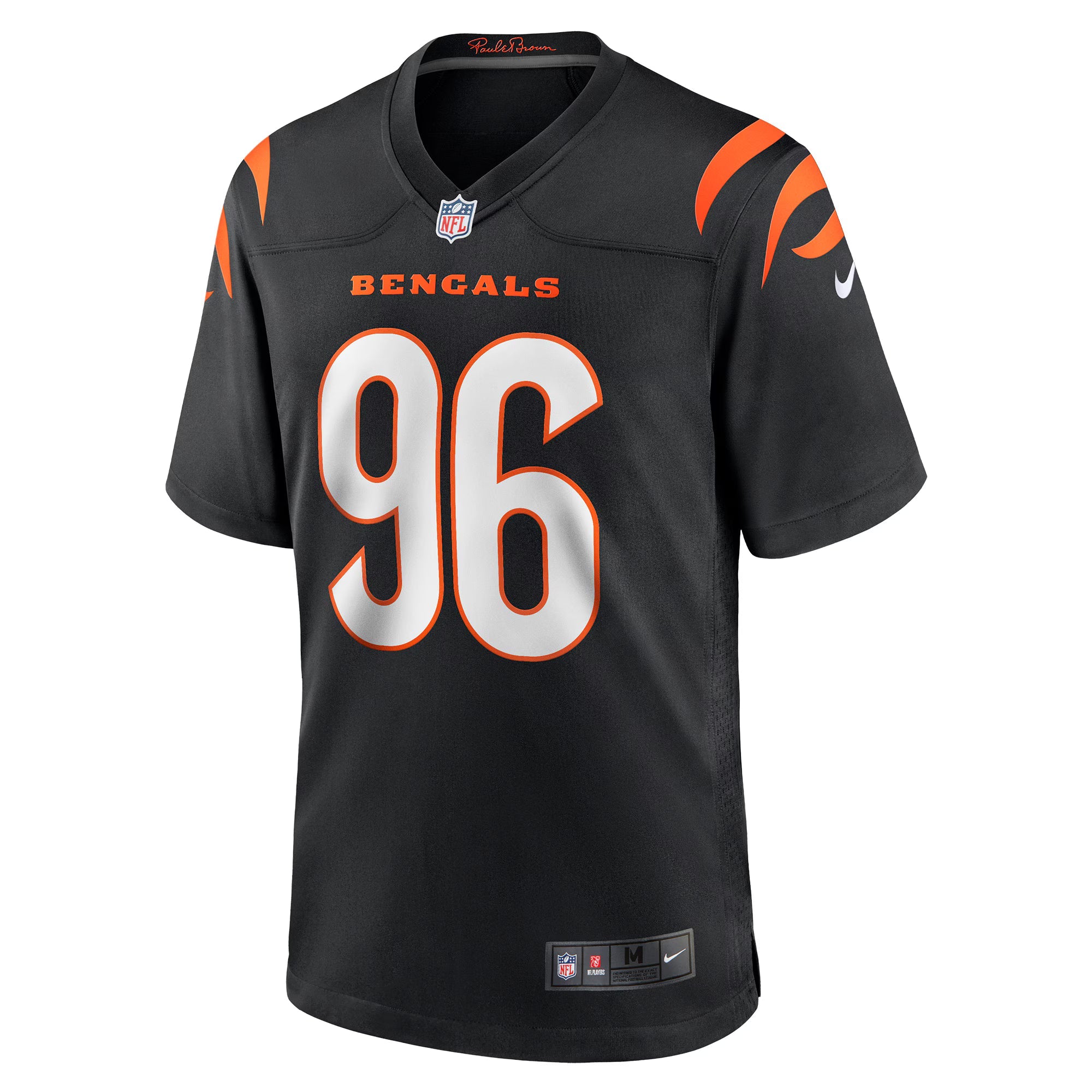Cincinnati Bengals Cam Sample Black Game Jersey