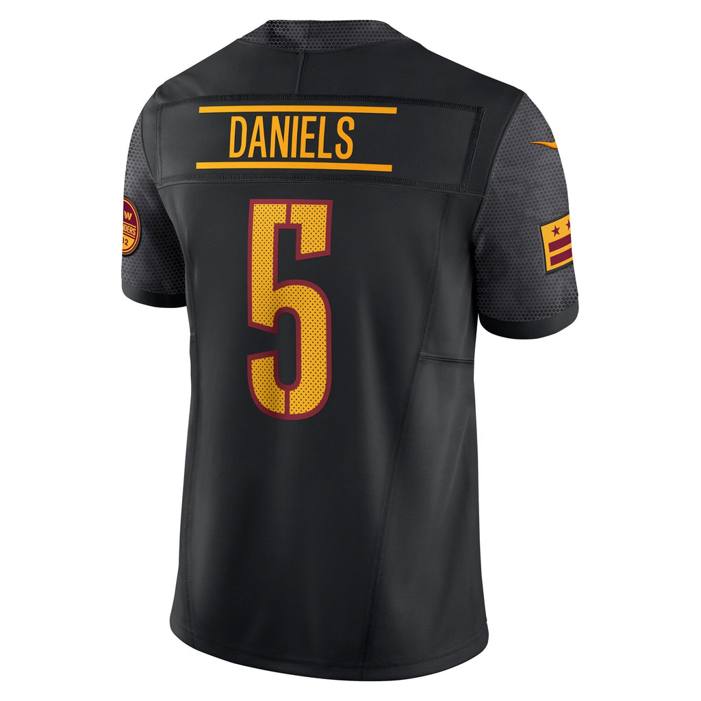 Washington Commanders Jayden Daniels Black Vapor F.U.S.E. Limited Jersey