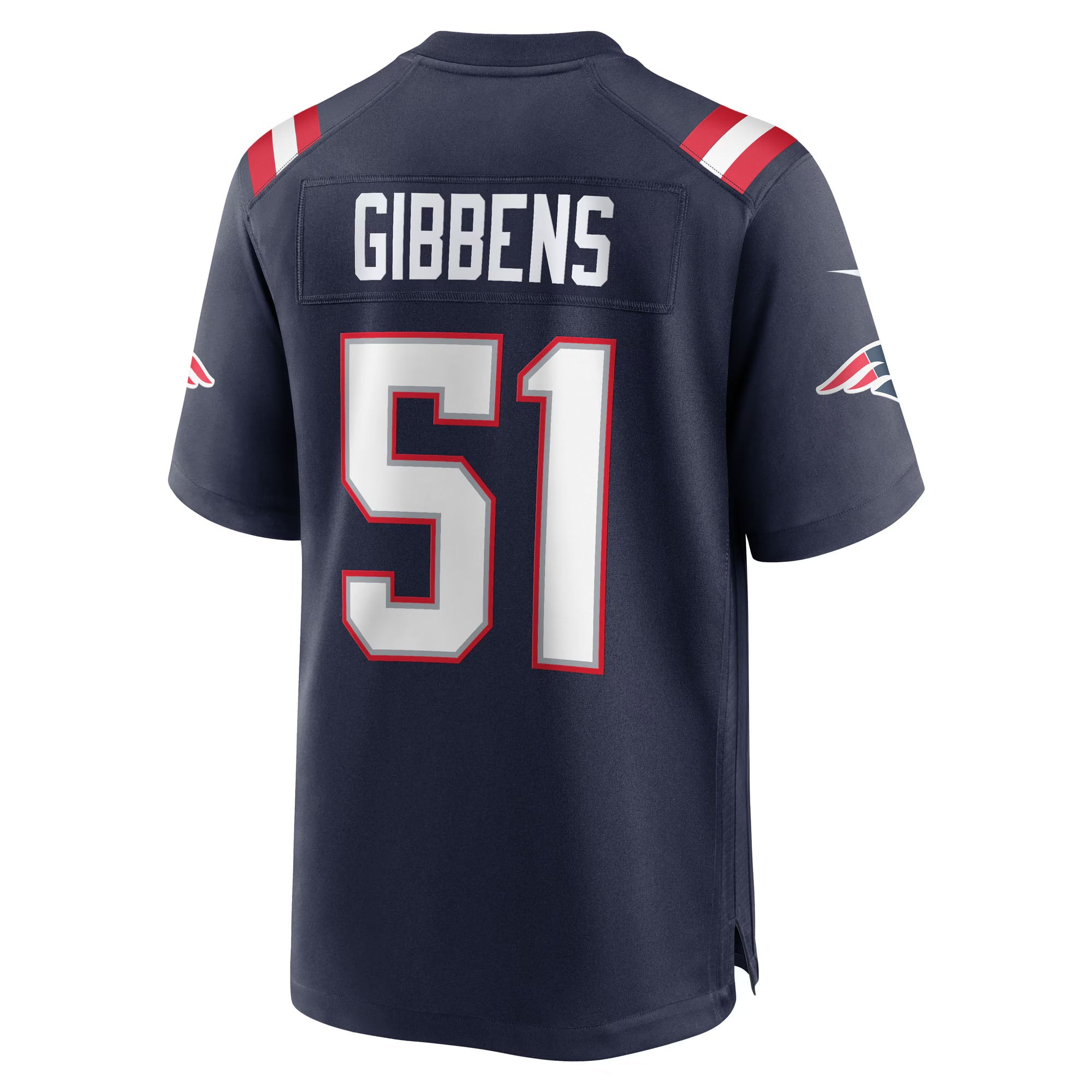 New England Patriots Jack Gibbens Navy Team Game Jersey
